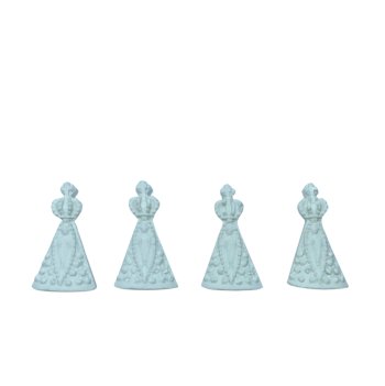 Aplique Mini Nossa Senhora Aparecida em Resina (Kit com 50 unidades)