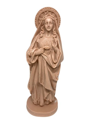 Escultura em Resina Sagrado Coração de Maria 23 cm