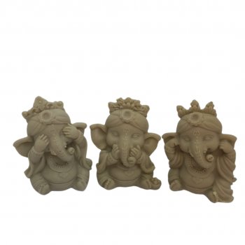 Trio de Ganeshas 7 cm